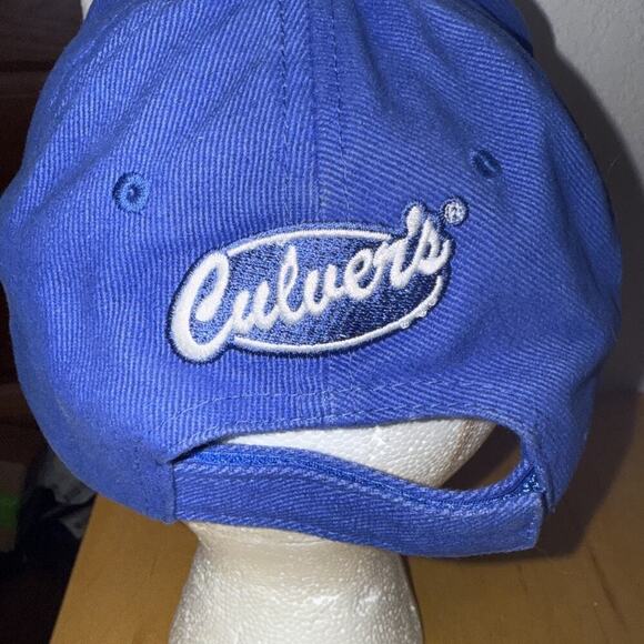 CHICAGO CUBS x CULVER'S Fast Food Baseball Hat Men's Blue Adjustable Cap MLB - Picture 3 of 6